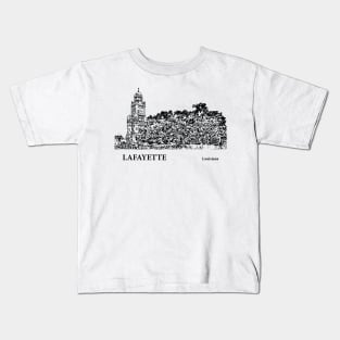 Lafayette Louisiana Kids T-Shirt